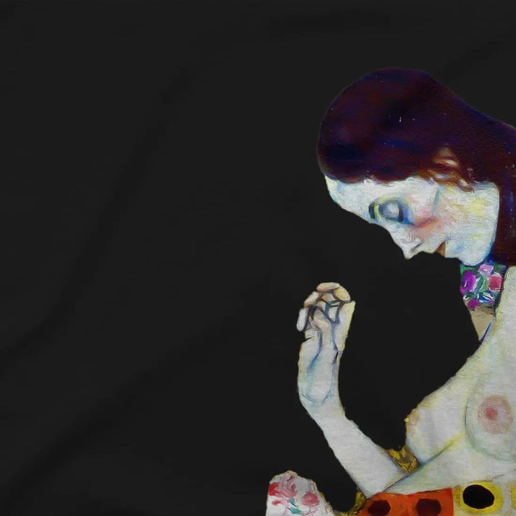 Gustav Klimt Hope II, 1908 Artwork T-Shirt by Art-O-Rama Shop ART-O-RAMA-SHOP