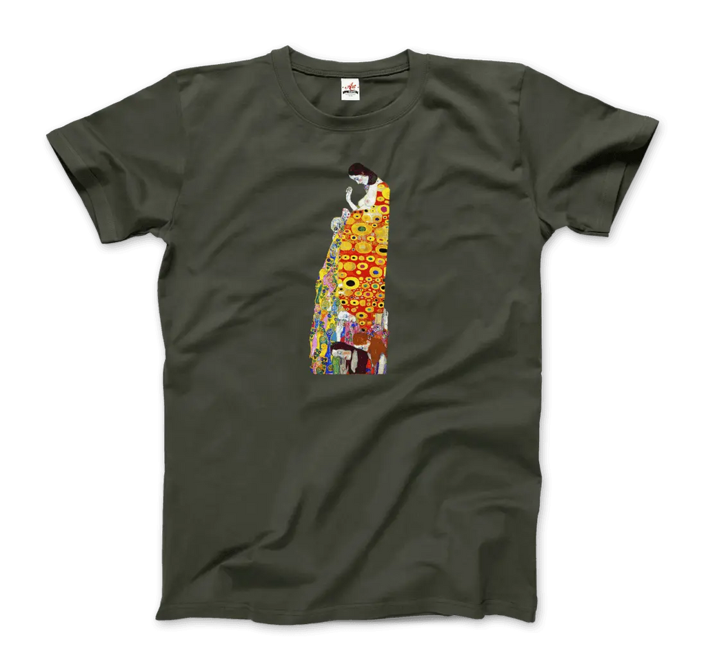 Gustav Klimt Hope II, 1908 Artwork T-Shirt by Art-O-Rama Shop ART-O-RAMA-SHOP
