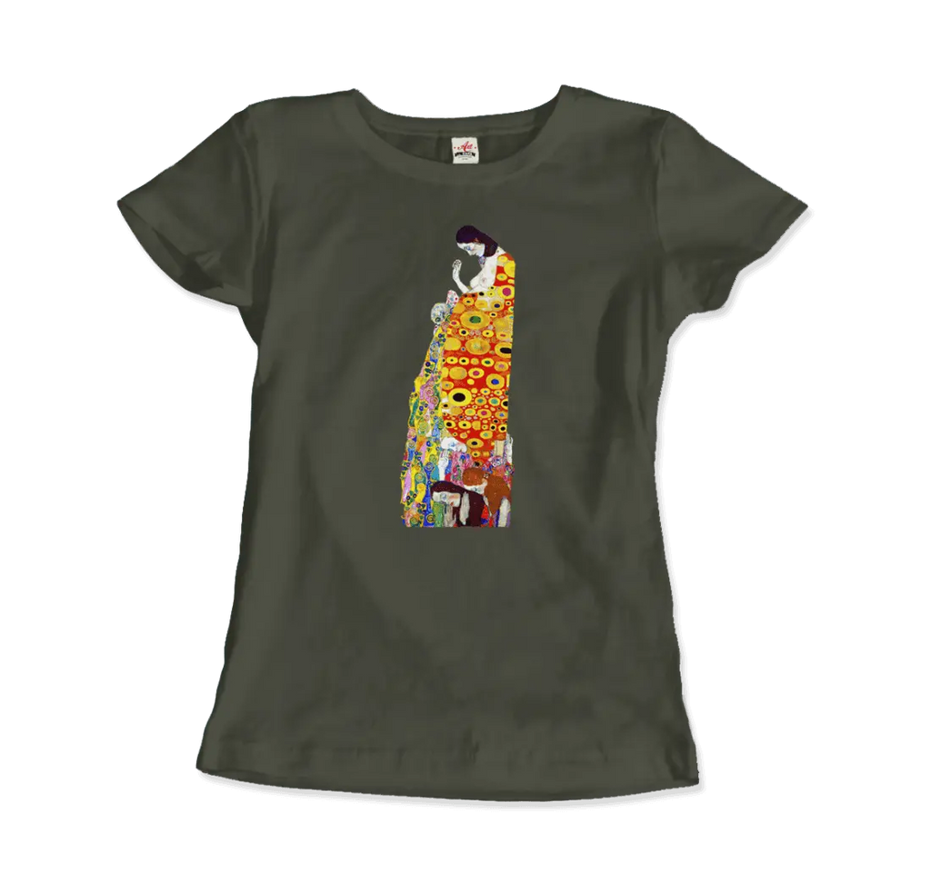 Gustav Klimt Hope II, 1908 Artwork T-Shirt by Art-O-Rama Shop ART-O-RAMA-SHOP