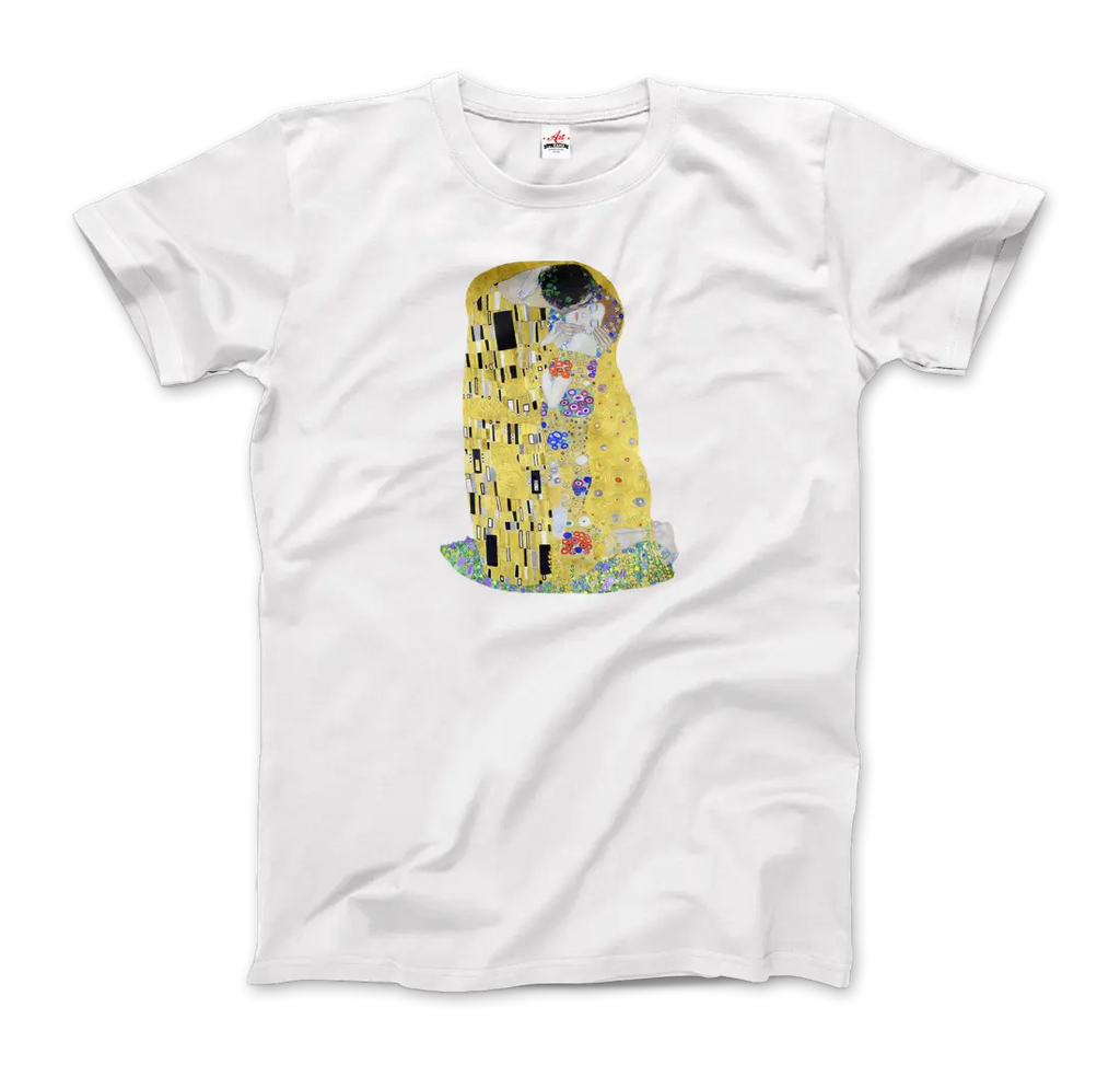 Gustav Klimt The Kiss (or The Lovers), 1908 Artwork T-Shirt by Art-O-Rama Shop ART-O-RAMA-SHOP