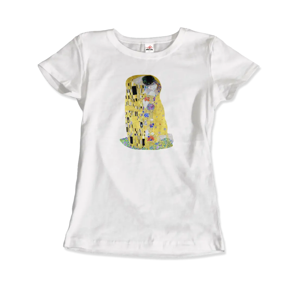 Gustav Klimt The Kiss (or The Lovers), 1908 Artwork T-Shirt by Art-O-Rama Shop ART-O-RAMA-SHOP