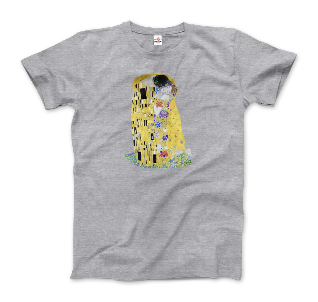 Gustav Klimt The Kiss (or The Lovers), 1908 Artwork T-Shirt by Art-O-Rama Shop ART-O-RAMA-SHOP