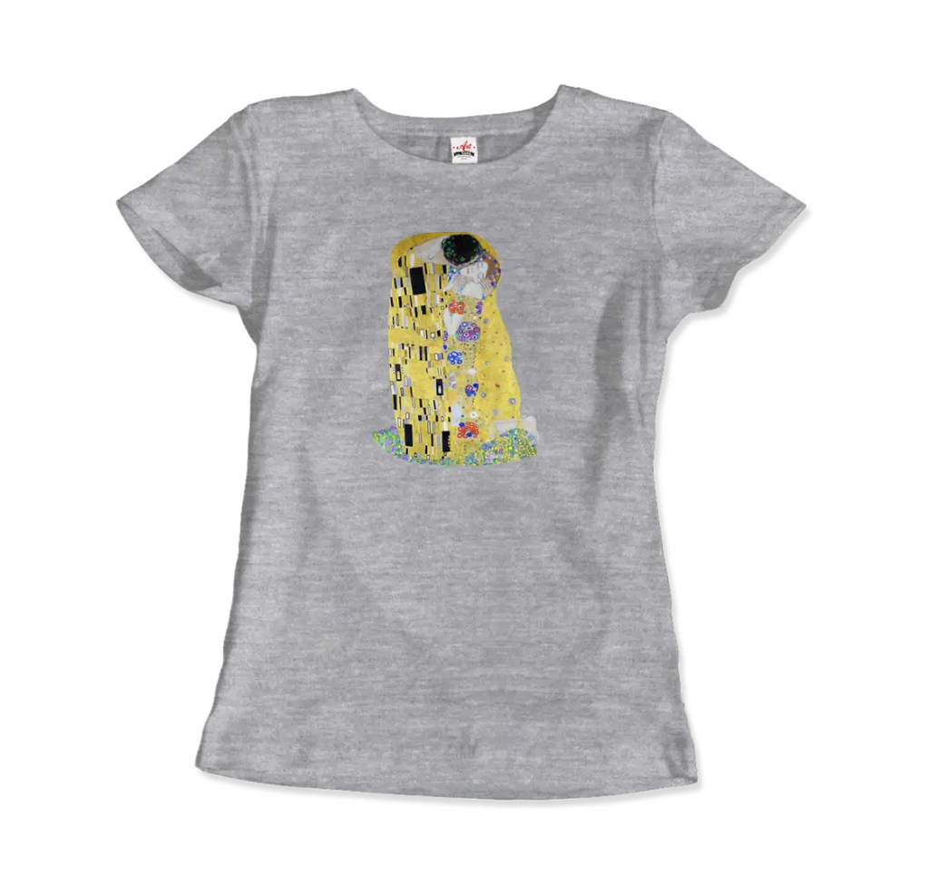 Gustav Klimt The Kiss (or The Lovers), 1908 Artwork T-Shirt by Art-O-Rama Shop ART-O-RAMA-SHOP