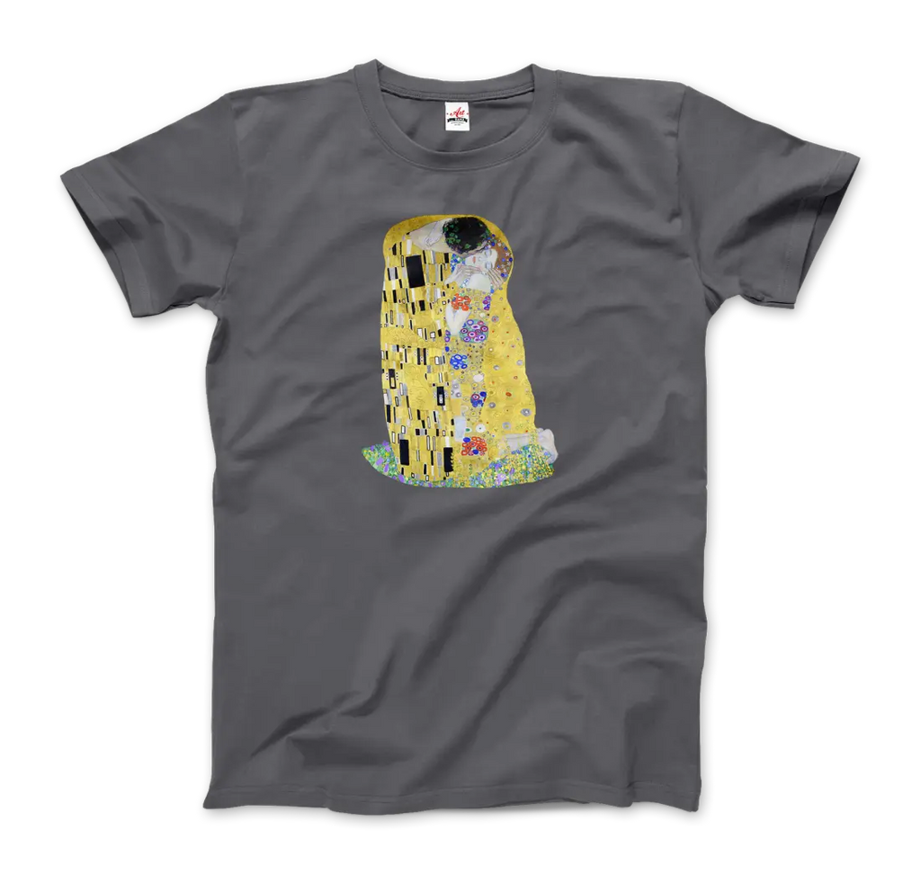 Gustav Klimt The Kiss (or The Lovers), 1908 Artwork T-Shirt by Art-O-Rama Shop ART-O-RAMA-SHOP