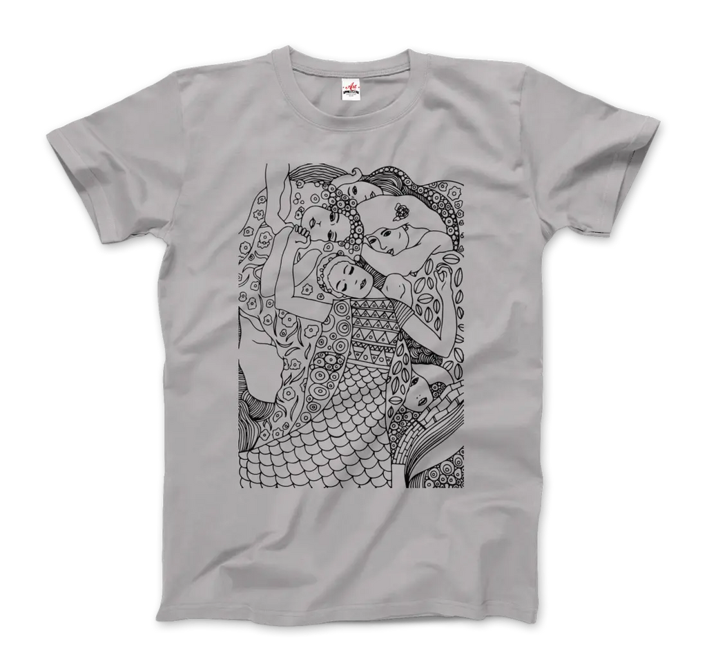Gustav Klimt The Virgin (Maiden) 1913 Sketch T-Shirt by Art-O-Rama Shop Art-O-Rama Shop