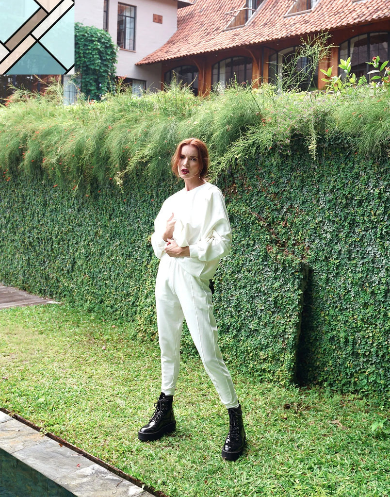 HALEY Bamboo Fleece Sweaters, in Off White by BrunnaCo BRUNNA CO