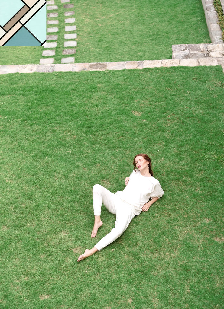 HALEY Bamboo Fleece Sweaters, in Off White by BrunnaCo BRUNNA CO