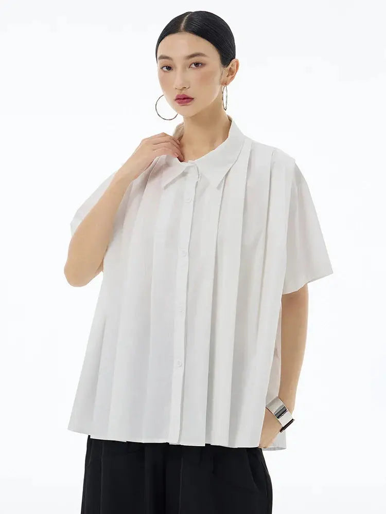 Hammi Pleated Blouse by Marigold Shadows Marigold Shadows
