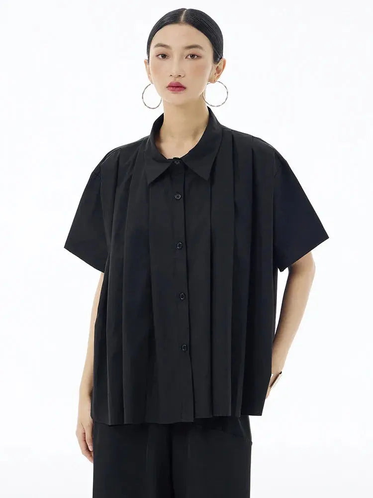 Hammi Pleated Blouse by Marigold Shadows Marigold Shadows