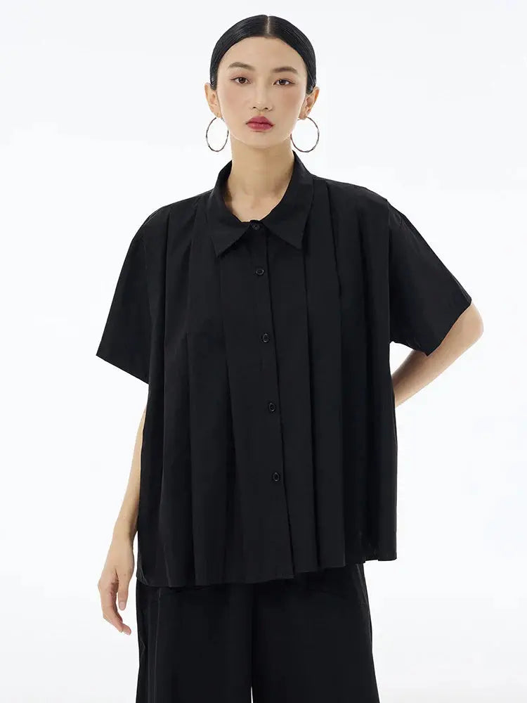 Hammi Pleated Blouse by Marigold Shadows Marigold Shadows