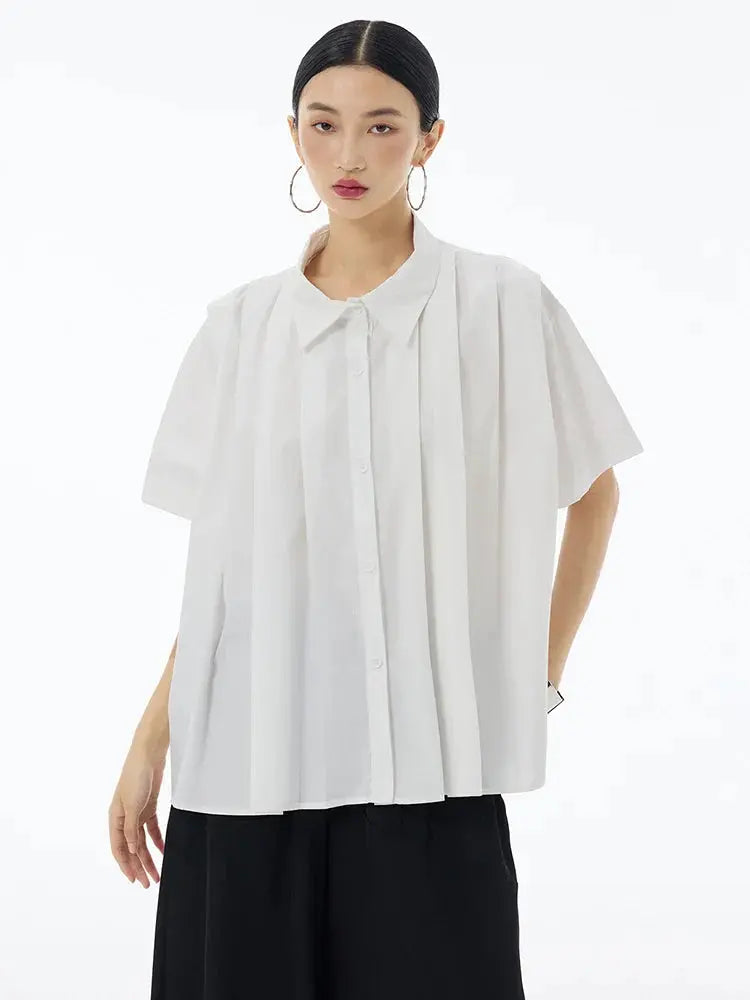 Hammi Pleated Blouse by Marigold Shadows Marigold Shadows