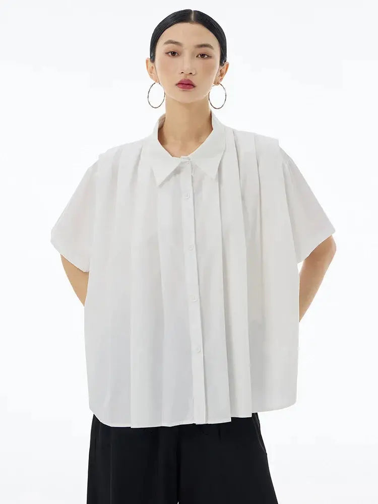 Hammi Pleated Blouse by Marigold Shadows Marigold Shadows
