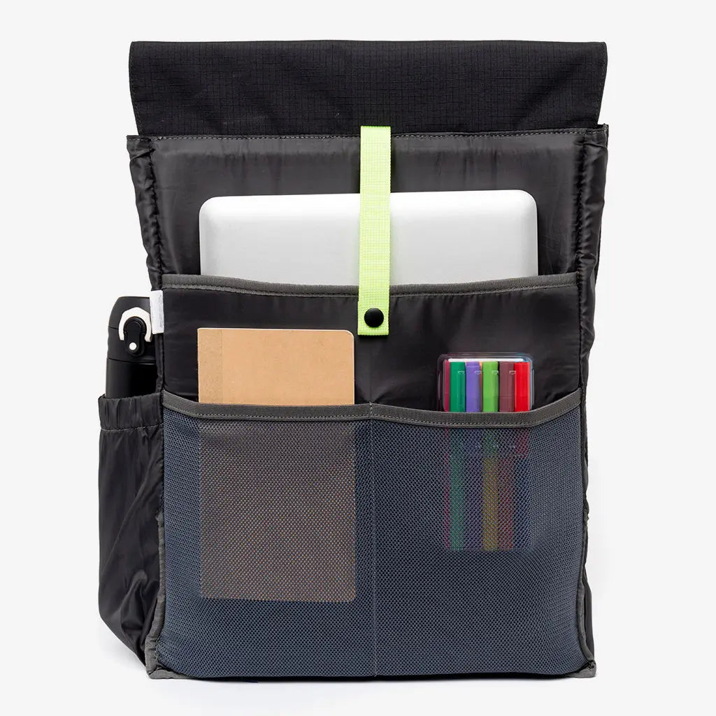 Handy XL Backpack Black Lime Vandra by Lefrik USA Lefrik USA