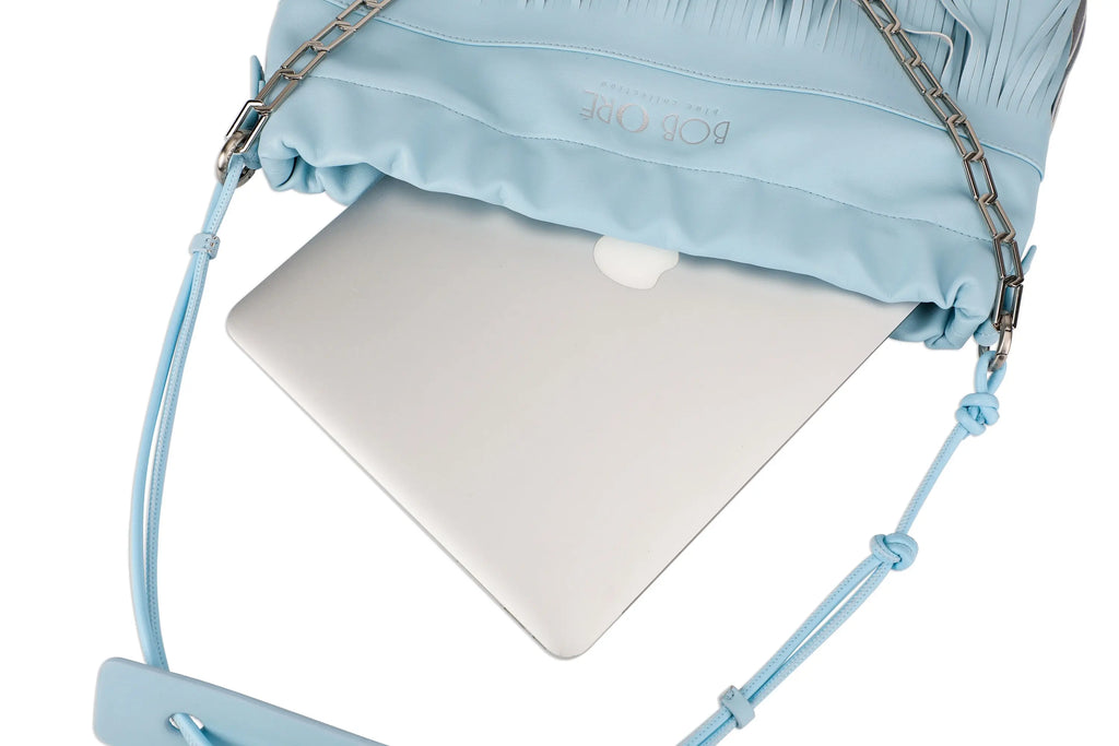 Harper Leather Bag, Baby Blue by Bob Oré BOB ORE