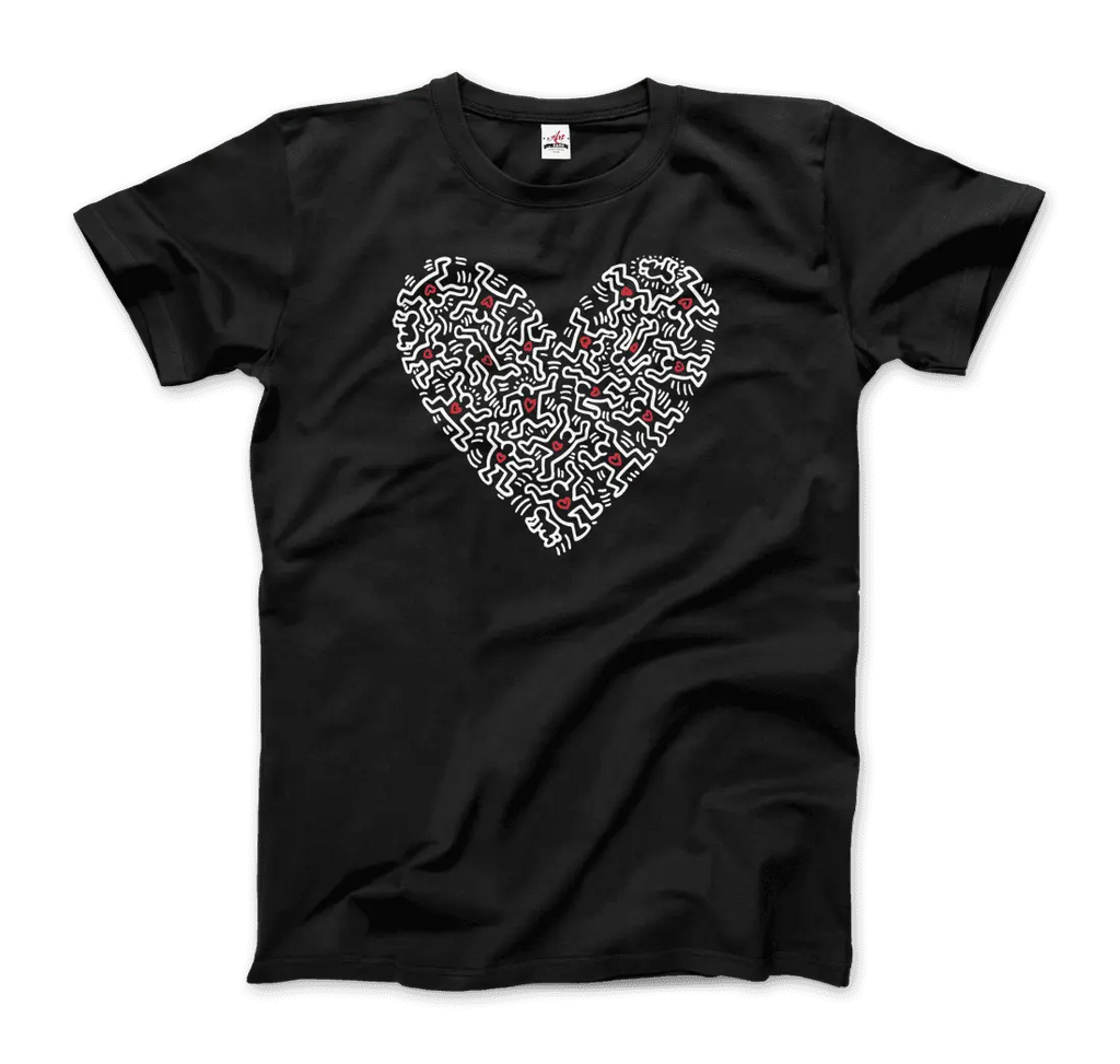 Heart Of Men - Icon Series Street Art T-Shirt by Art-O-Rama Shop ART-O-RAMA-SHOP