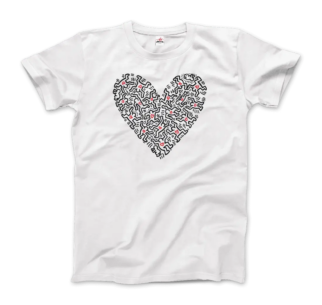Heart Of Men - Icon Series Street Art T-Shirt by Art-O-Rama Shop ART-O-RAMA-SHOP