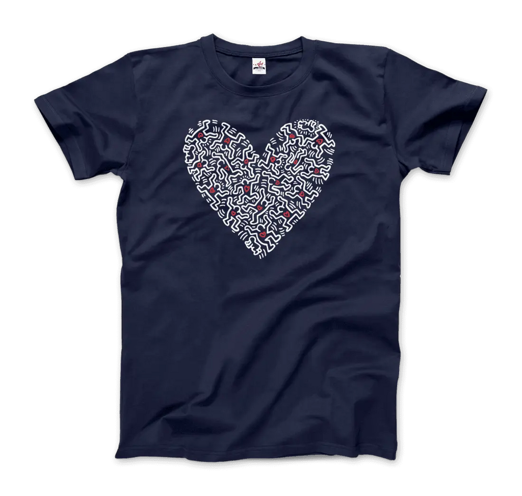 Heart Of Men - Icon Series Street Art T-Shirt by Art-O-Rama Shop ART-O-RAMA-SHOP