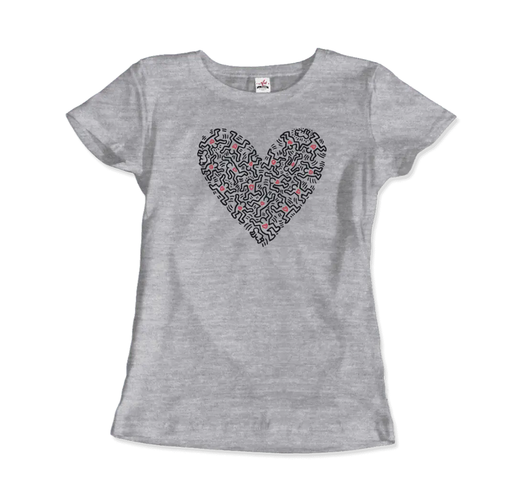 Heart Of Men - Icon Series Street Art T-Shirt by Art-O-Rama Shop ART-O-RAMA-SHOP