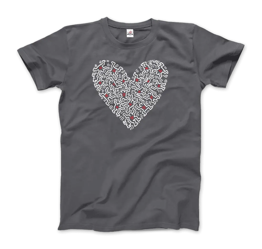 Heart Of Men - Icon Series Street Art T-Shirt by Art-O-Rama Shop ART-O-RAMA-SHOP