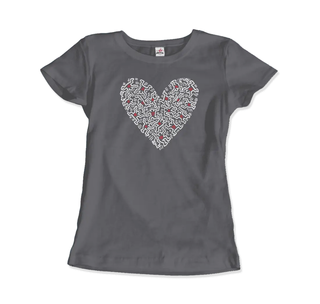 Heart Of Men - Icon Series Street Art T-Shirt by Art-O-Rama Shop ART-O-RAMA-SHOP