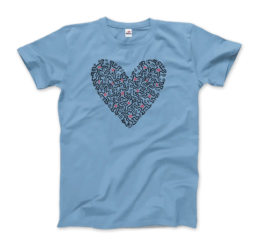 Heart Of Men - Icon Series Street Art T-Shirt by Art-O-Rama Shop ART-O-RAMA-SHOP
