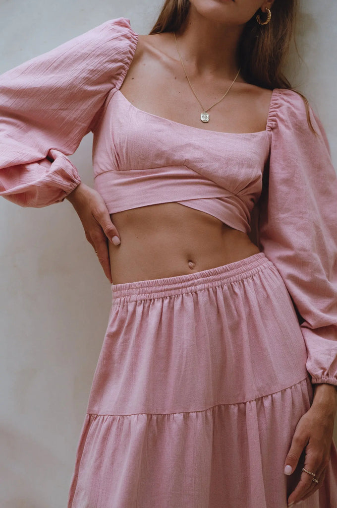 Helsa Long Sleeve Linen Top by Bali Lane Bali Lane