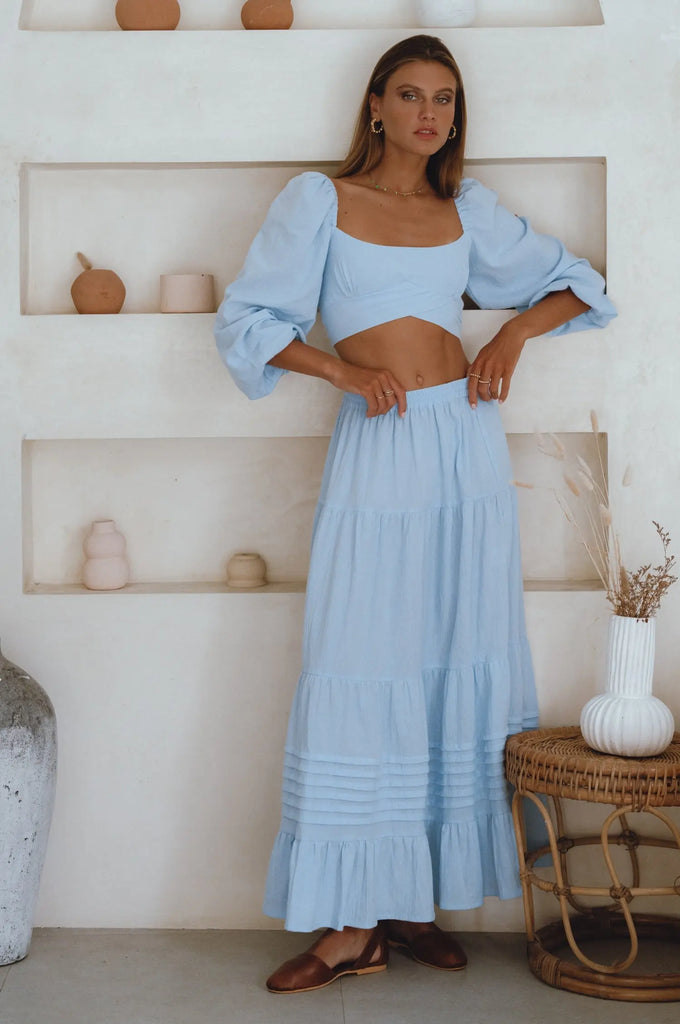 Helsa Long Sleeve Linen Top by Bali Lane Bali Lane