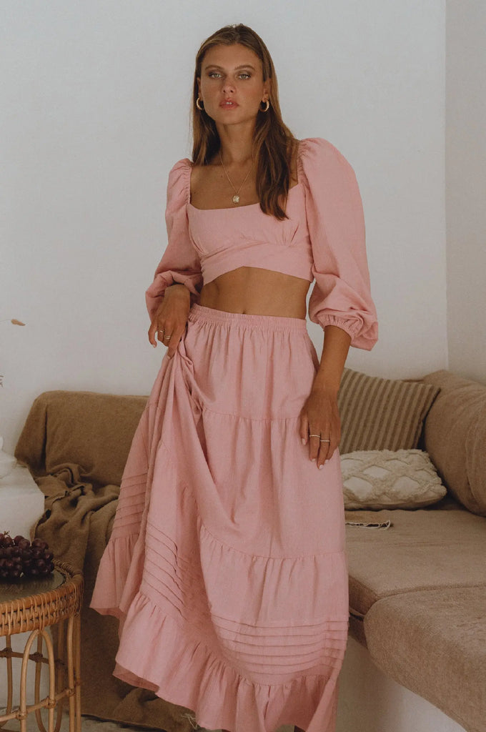 Helsa Long Sleeve Linen Top by Bali Lane Bali Lane