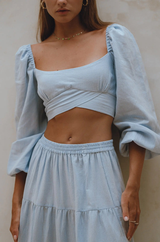 Helsa Long Sleeve Linen Top by Bali Lane Bali Lane