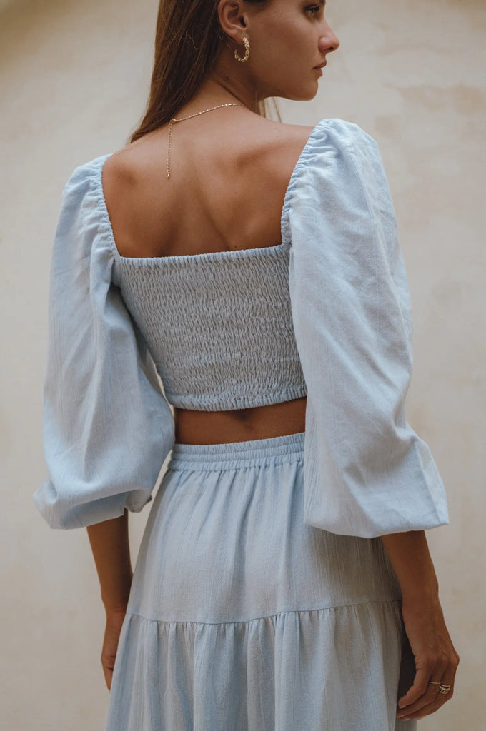 Helsa Long Sleeve Linen Top by Bali Lane Bali Lane