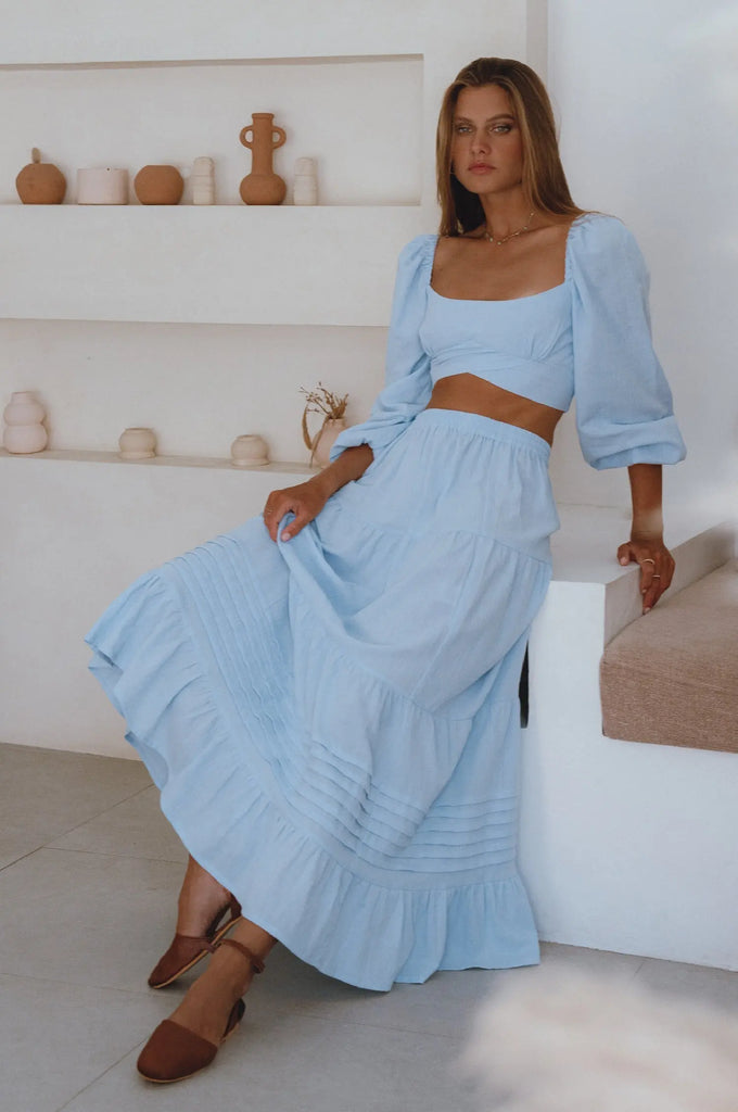 Helsa Long Sleeve Linen Top by Bali Lane Bali Lane