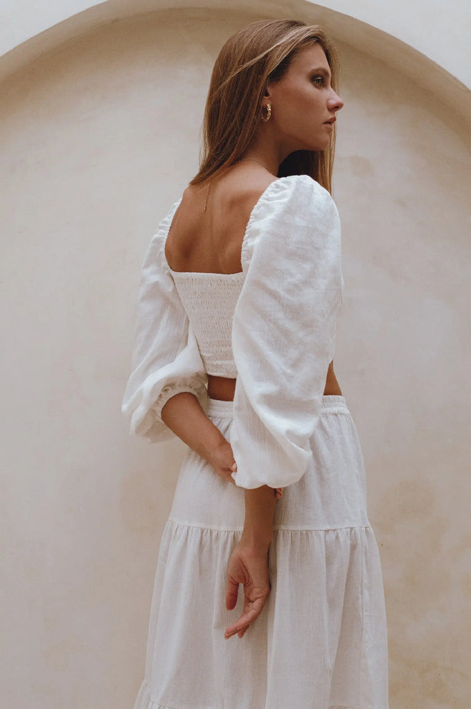 Helsa Long Sleeve Linen Top by Bali Lane Bali Lane