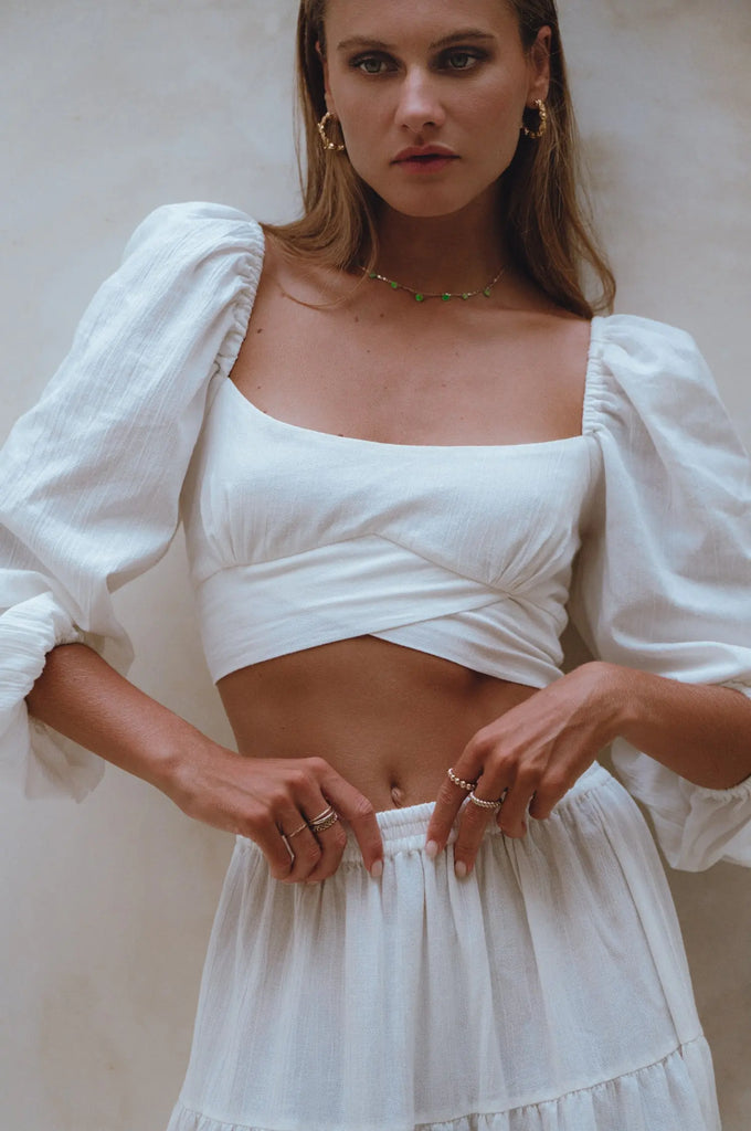 Helsa Long Sleeve Linen Top by Bali Lane Bali Lane