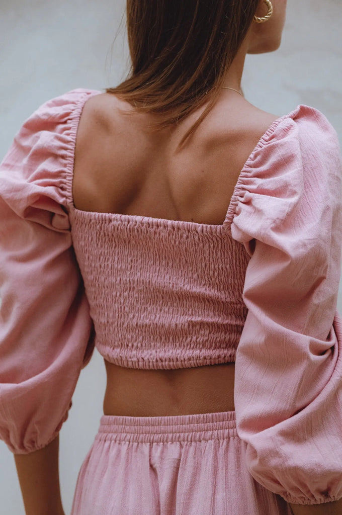 Helsa Long Sleeve Linen Top by Bali Lane Bali Lane