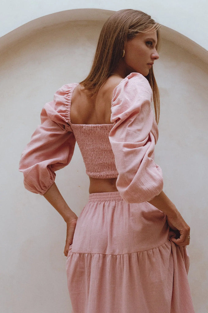 Helsa Long Sleeve Linen Top by Bali Lane Bali Lane