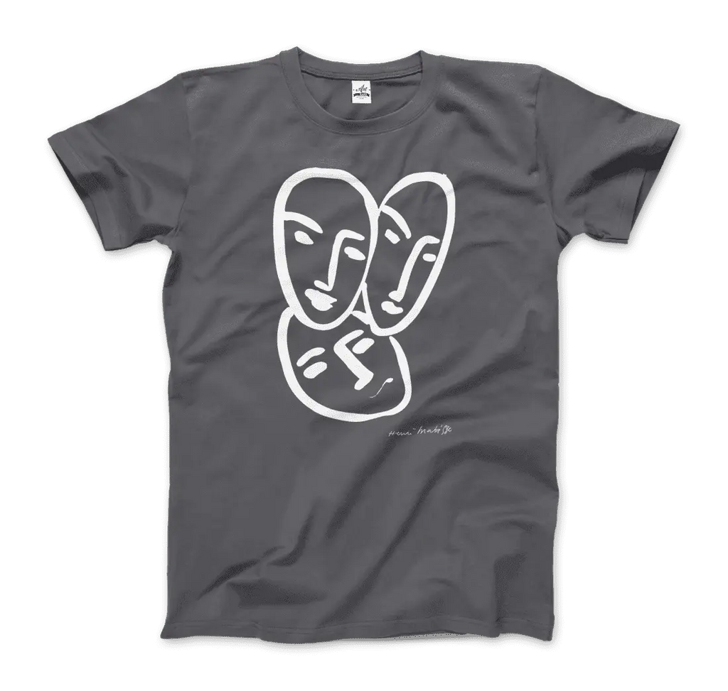Henri Matisse Apollinaire Three Heads to Friendship 1952 Art T-Shirt by Art-O-Rama Shop ART-O-RAMA-SHOP