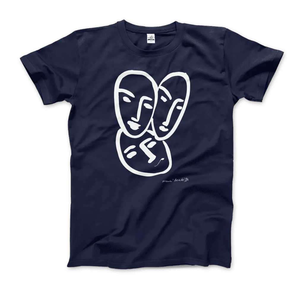 Henri Matisse Apollinaire Three Heads to Friendship 1952 Art T-Shirt by Art-O-Rama Shop ART-O-RAMA-SHOP