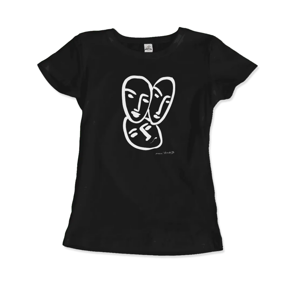 Henri Matisse Apollinaire Three Heads to Friendship 1952 Art T-Shirt by Art-O-Rama Shop ART-O-RAMA-SHOP