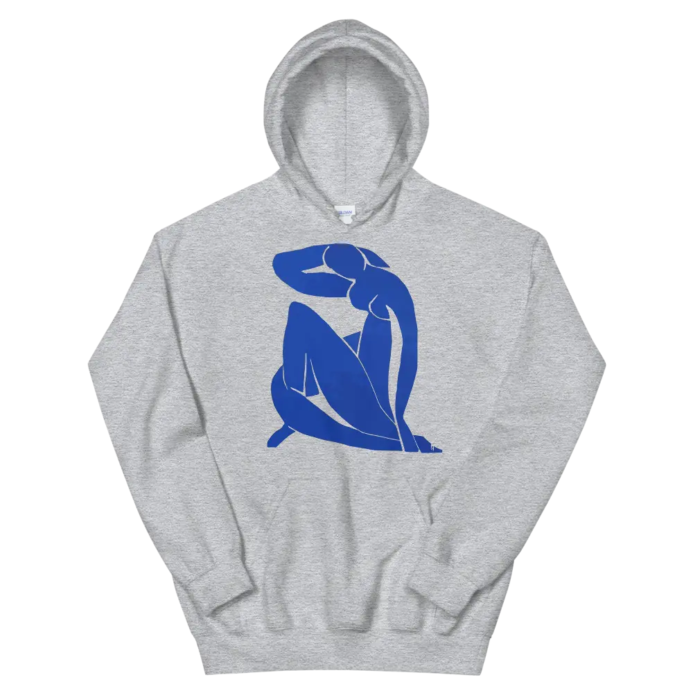 Henri Matisse Blue Nude 1952 Artwork Unisex Hoodie by Art-O-Rama Shop ART-O-RAMA-SHOP