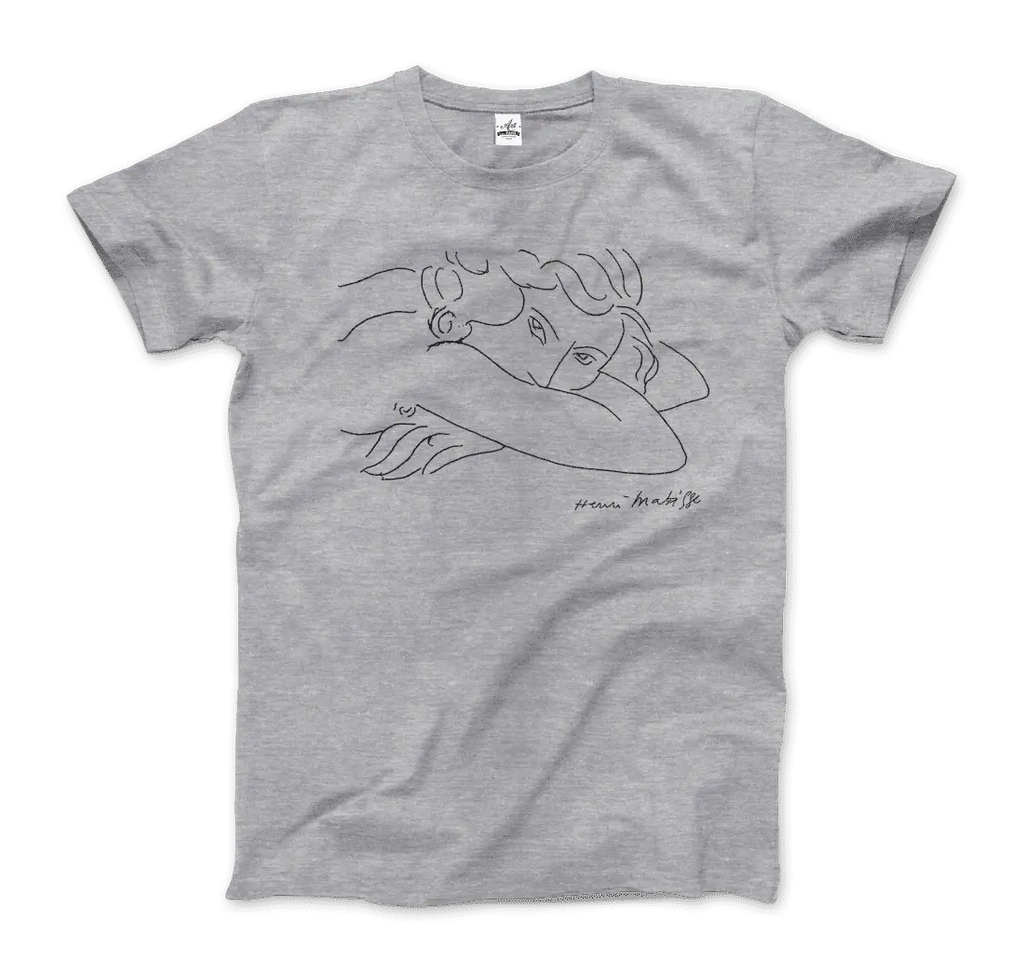Henri Matisse Young Woman With Face Buried in Arms Artwork T-Shirt by Art-O-Rama Shop ART-O-RAMA-SHOP