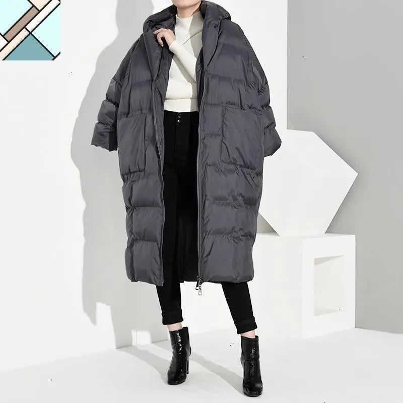 Hina Loose Hooded Parka by Marigold Shadows MARIGOLD SHADOWS