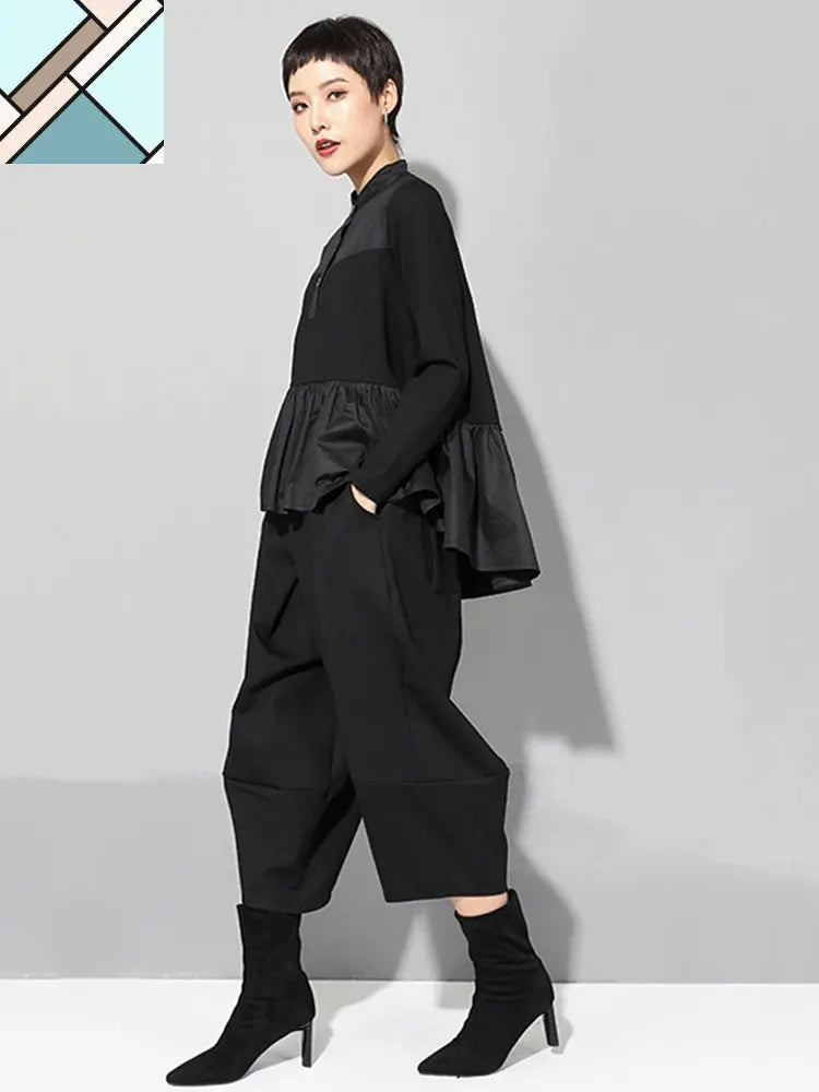 Homura Button Up Ruffle Shirt by Marigold Shadows MARIGOLD SHADOWS