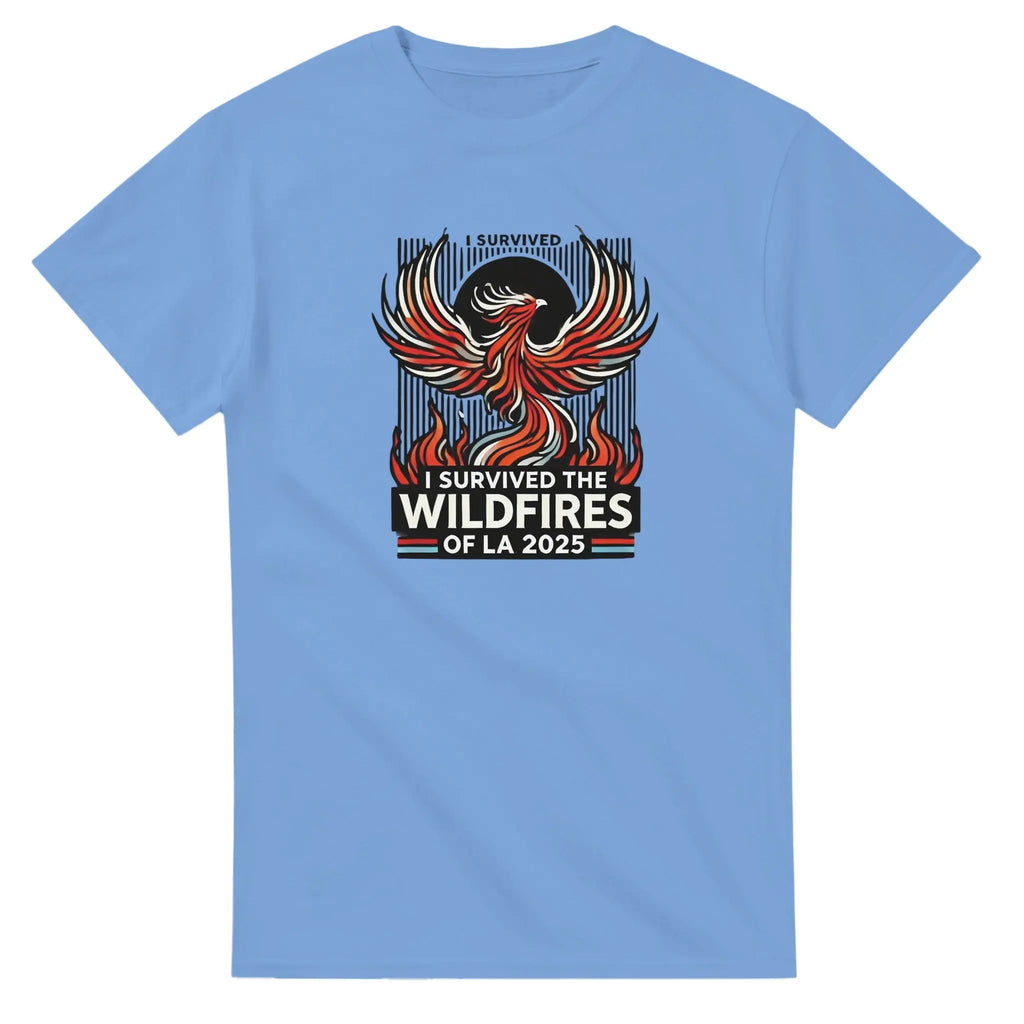 I Survived The Wildfires of LA Heavyweight Unisex Crewneck T-shirt - Ladiesse