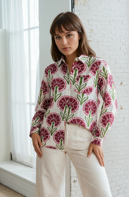 Good Boyfriend Shirt - Petal & Stem Beet