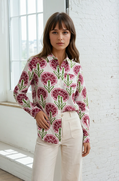 Good Boyfriend Shirt - Petal & Stem Beet