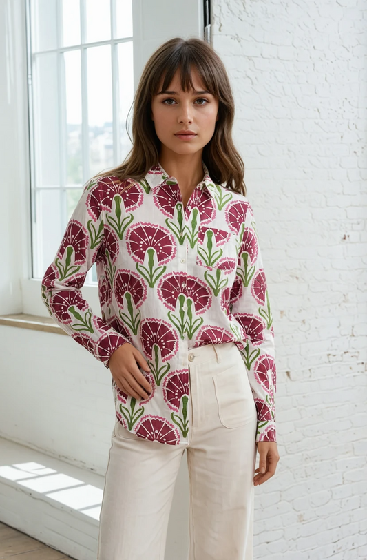Good Boyfriend Shirt - Petal & Stem Beet