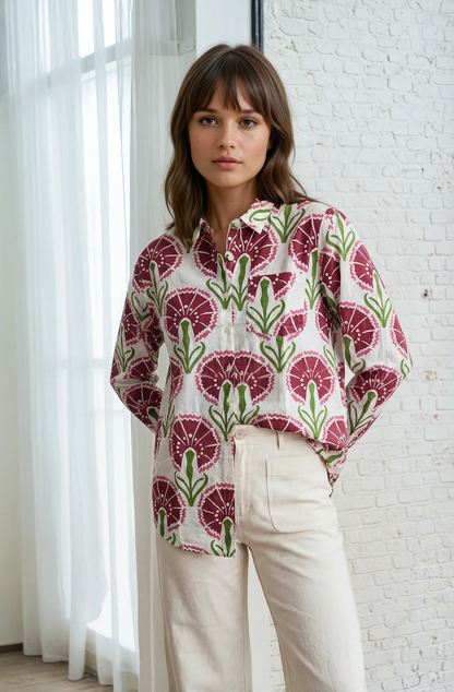 Good Boyfriend Shirt - Petal & Stem Beet
