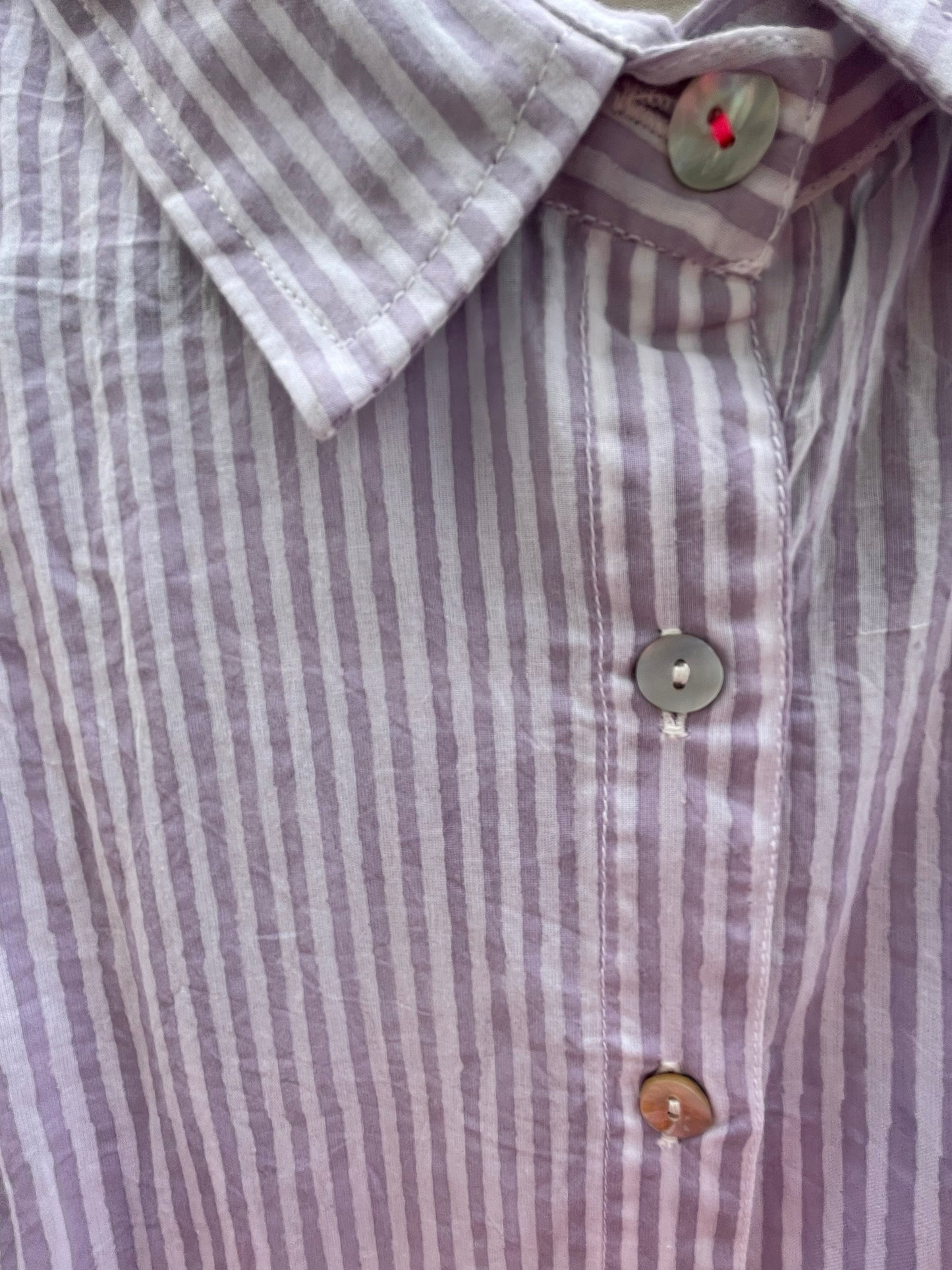 Good Boyfriend Shirt - Menswear Stripe Lavender