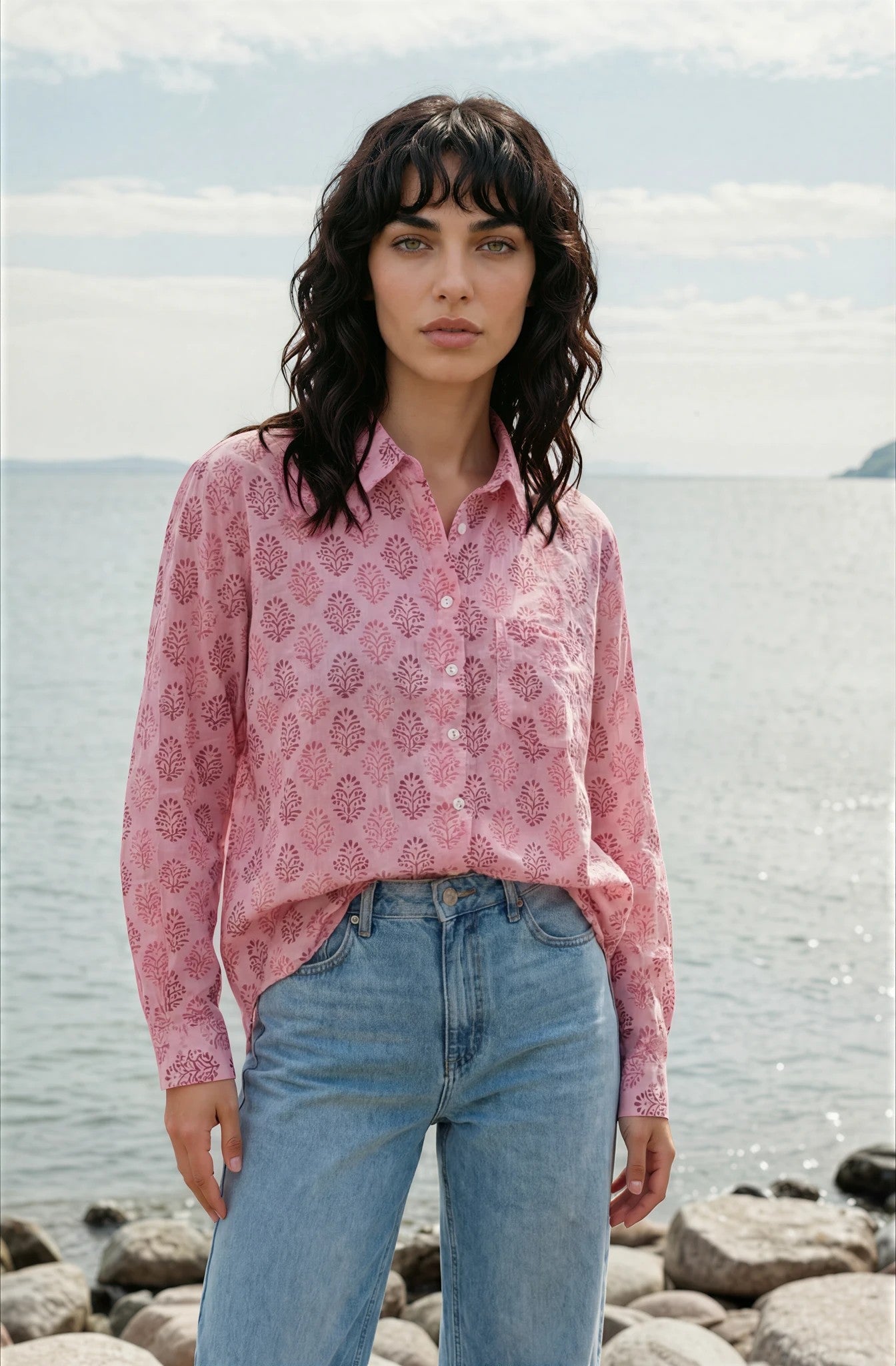 Good Boyfriend Shirt - Hyacinth Overdye Tickled Pink