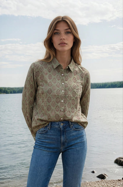Good Boyfriend Shirt - Hyacinth Overdye Sage